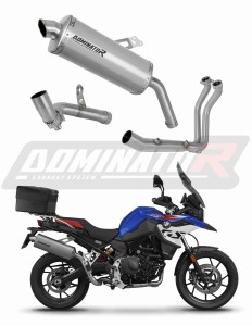 BMW F900GS Adventure 2024 Full Exhaust System Collector Silencer Titanium P7 + dB killer