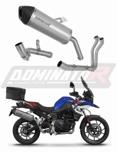 BMW F900GS Adventure 2024 Full Exhaust System Collector Silencer Titanium HP7 + dB killer