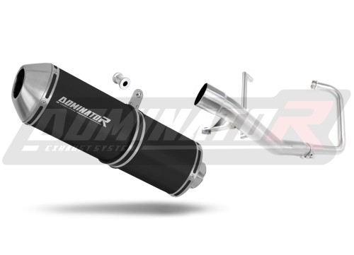 kompletny układ wydechowy z tłumikiem DOMINATOR Full System OVR CZARNY pasujący do motocykla Yamaha YBR 125 2000 - 2008