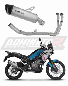 CF MOTO 450 MT 2024 Full Exhaust System Collector Silencer Titanium HP6 + dB killer