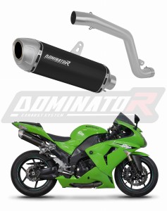 Kawasaki ZX10R 2006 - 2007 Right Side Exhaust Silencer Muffler S6 BLACK + dB killer