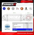 Honda NSS 125 Forza 2017 - 2020  EXHAUST Collector Manifold Full System Muffler Auspuff Sportauspuff Silencer Echappement Silencieux Scarico Scarichi Escape Wydech Tłumik HP8 BLACK Dominator Exhaust System 4