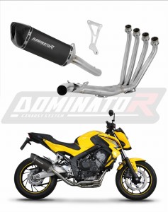 Honda CB 650 F 2014 - 2018 Full Exhaust System Collector Silencer HP6 BLACK + dB killer