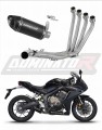 Honda CB 650 R  2019 - 2023 Collector Manifold Full Exhaust System Muffler Auspuff Sportauspuff Silencer Echappement Silencieux Scarico Scarichi Escape Wydech Tłumik HP8 BLACK Dominator Exhaust System x
