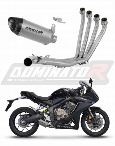 complete exhaust system with muffler DOMINATOR Full System titanium HP8 fits to Honda CBR 650 R 2019  2023
