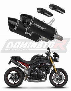 Triumph Speed Triple 1050 2011 - 2016 Exhaust Silencer Muffler HP8 BLACK + dB killer