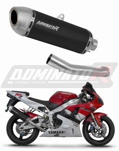 Yamaha YZF R1 1000 RN01 1998 - 1999 Exhaust Silencer Muffler S6 BLACK + dB killer