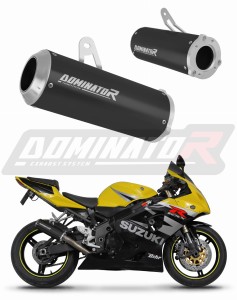 Suzuki GSXR 1000 K1 - K4 2001 - 2004 Exhaust Silencer Muffler GP BLACK + dB killer