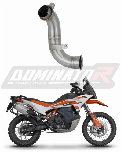 KTM 890 Adventure / R 2024 2025 Euro 5+ Exhaust Cat Eliminator Catalyst Catalytic Converter Mid Pipe Down Pipe Linkpipe Decat Downpipe DOMINATOR x