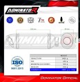wydech tłumik DOMINATOR HP8 CZARNY pasujący do motocykla Kawasaki ZX6R 636 2009 - 2024 3