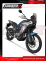 CF MOTO 450 MT 2025 Collector Manifold Full Exhaust System Muffler Auspuff Sportauspuff Silencer Echappement Silencieux Scarico Scarichi Escape Wydech Tłumik S6 BLACK Dominator Exhaust System 3