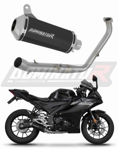 Yamaha YZF R125 2024 - 2025 (Euro 5+) Full Exhaust System Collector Silencer OV G2 BLACK + dB killer