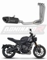 Triumph Trident 660 2021 2024 Full System Motorcycle Muffler Auspuff Sportauspuff Silencer Echappement Silencieux Scarico Scarichi Escape Wydech Tłumik HP8 Black Dominator Exhaust System x