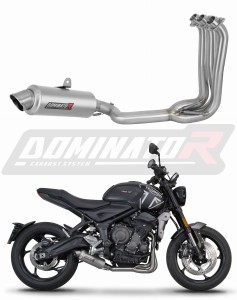 Triumph Trident 660 2021 - 2024 Full Exhaust System Collector Silencer GPF + dB killer