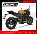 kompletny układ wydechowy z tłumikiem DOMINATOR Full System HP6 CZARNY pasujący do motocykla Triumph Street Triple 765 RS 2024 - 2025