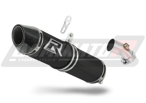 wydech tłumik DOMINATOR HP2 CZARNY pasujący do motocykla Kawasaki ER - 6 N / F 650 2006 - 2008