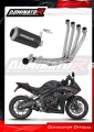 Honda CB 650 R / E-Clutch 2024 - 2025 Collector Manifold Full Exhaust System Muffler Auspuff Sportauspuff Silencer Echappement Silencieux Scarico Scarichi Escape Wydech Tłumik GP BLACK Dominator Exhaust System 1