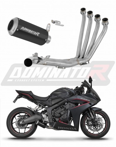 kompletny układ wydechowy z tłumikiem DOMINATOR Full System GP CZARNY pasujący do motocykla Honda CB 650 R / E-Clutch 2024 - 2025 6