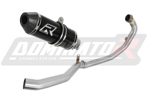 kompletny układ wydechowy z tłumikiem DOMINATOR Full System HP3 CZARNY pasujący do motocykla Husqvarna Svartpilen 401 2020 - 2023