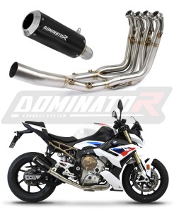 BMW M1000R 2022 - 2026 Full Exhaust System Collector Silencer GP BLACK + dB killer
