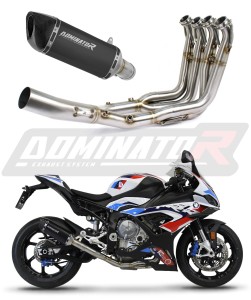 BMW S1000RR 2019 - 2026 Full Exhaust System Collector Silencer HP6 BLACK + dB killer