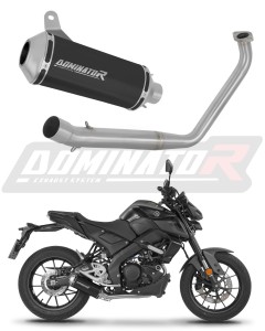 Yamaha MT 125 2020 Full Exhaust System Collector Silencer OV G2 BLACK + dB killer