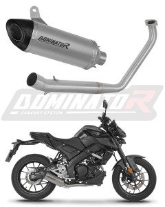 Yamaha MT 125 2020 Full Exhaust System Collector Silencer Titanium HP8 + dB killer