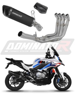 BMW S1000XR 2020 - 2026 Full Exhaust System Collector Silencer HP6 BLACK + dB killer