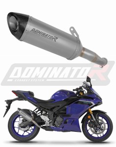 Yamaha YZF-R3 2019 - 2024 Exhaust Silencer Muffler Titanium HP8 + dB killer