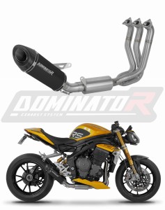 Triumph Speed Triple 1200 RS / RR 2021 - 2024 Full Exhaust System Collector Silencer HP8 BLACK + dB killer