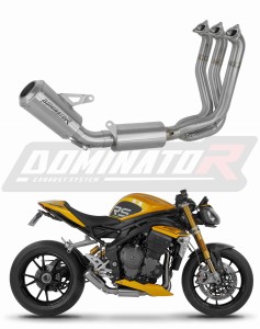Triumph Speed Triple 1200 RS / RR 2021 - 2024 Full Exhaust System Collector Silencer GPS + dB killer