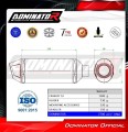 kompletny układ wydechowy z tłumikiem DOMINATOR Full System S3 CZARNY pasujący do motocykla Yamaha YZF R125 2021 - 2024 5