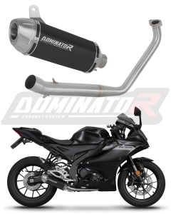 Yamaha YZF R125 2019 - 2020 Full Exhaust System Collector Silencer S3 BLACK + dB killer