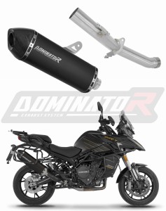 QJMOTOR SRT 900 S / SX 2025 - 2026 Exhaust Silencer Muffler HP7 BLACK + dB killer