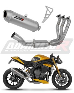 Triumph Speed Triple 1200 RS / RR 2021 - 2024 Full Exhaust System Collector Silencer S6 + dB killer
