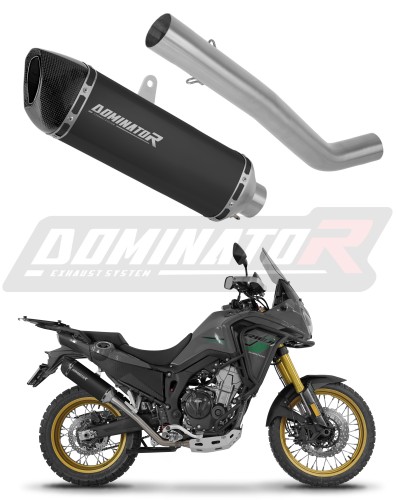 wydech tłumik DOMINATOR HP6 CZARNY pasujący do motocykla Rieju Aventura 500 2023 - 2026
