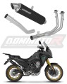 kompletny układ wydechowy z tłumikiem DOMINATOR Full System GPF CZARNY pasujący do motocykla Rieju Aventura 500 2023 - 2026