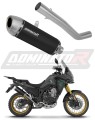 kompletny układ wydechowy z tłumikiem DOMINATOR Full System S6 CZARNY pasujący do motocykla Rieju Aventura 500 2023 - 2026