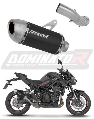 escape silenciador DOMINATOR S6 preto compatível com Kawasaki Z900 2025 2026