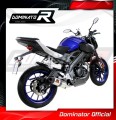 MT-125 EXHAUST FULL SYSTEM Yamaha Muffler Auspuff Sportauspuff Silencer Echappement Silencieux Scarico Scarichi Escape Wydech Tłumik Carbon Tip HP3 2014 - 2019 DOMINATOR 2